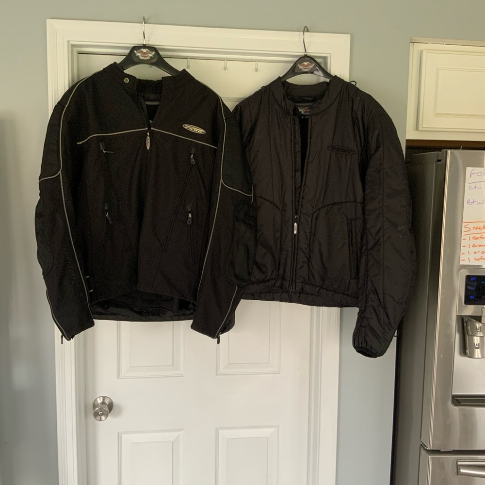 Mens Harley-Davidson FXRG Nylon Jacket with Liner. Black. Large